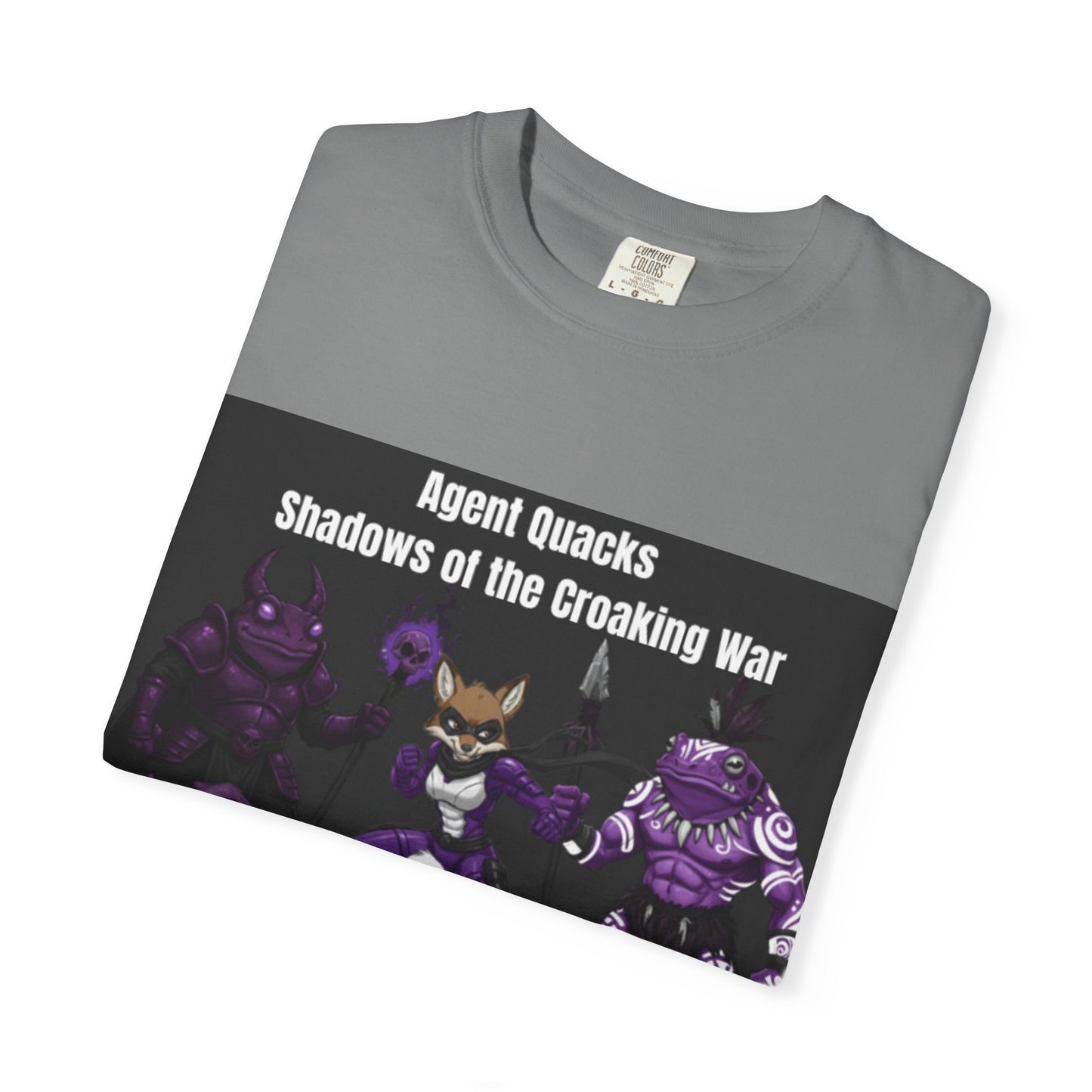 Agent Quacks – Shadows of the Croaking War | Unisex Garment-Dyed T-Shirt