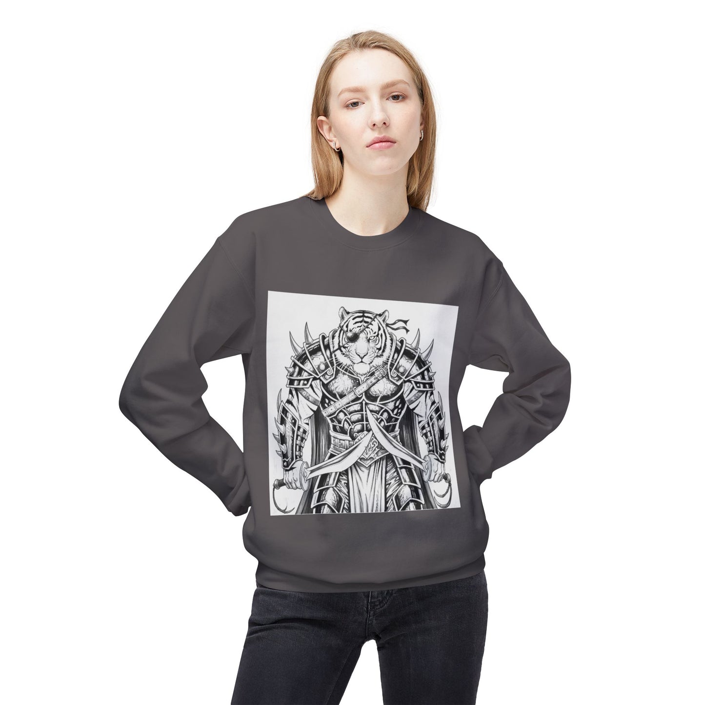 Agent Quacks Series Unisex Midweight Softstyle Fleece Crewneck Sweatshirt - Vaelros Design