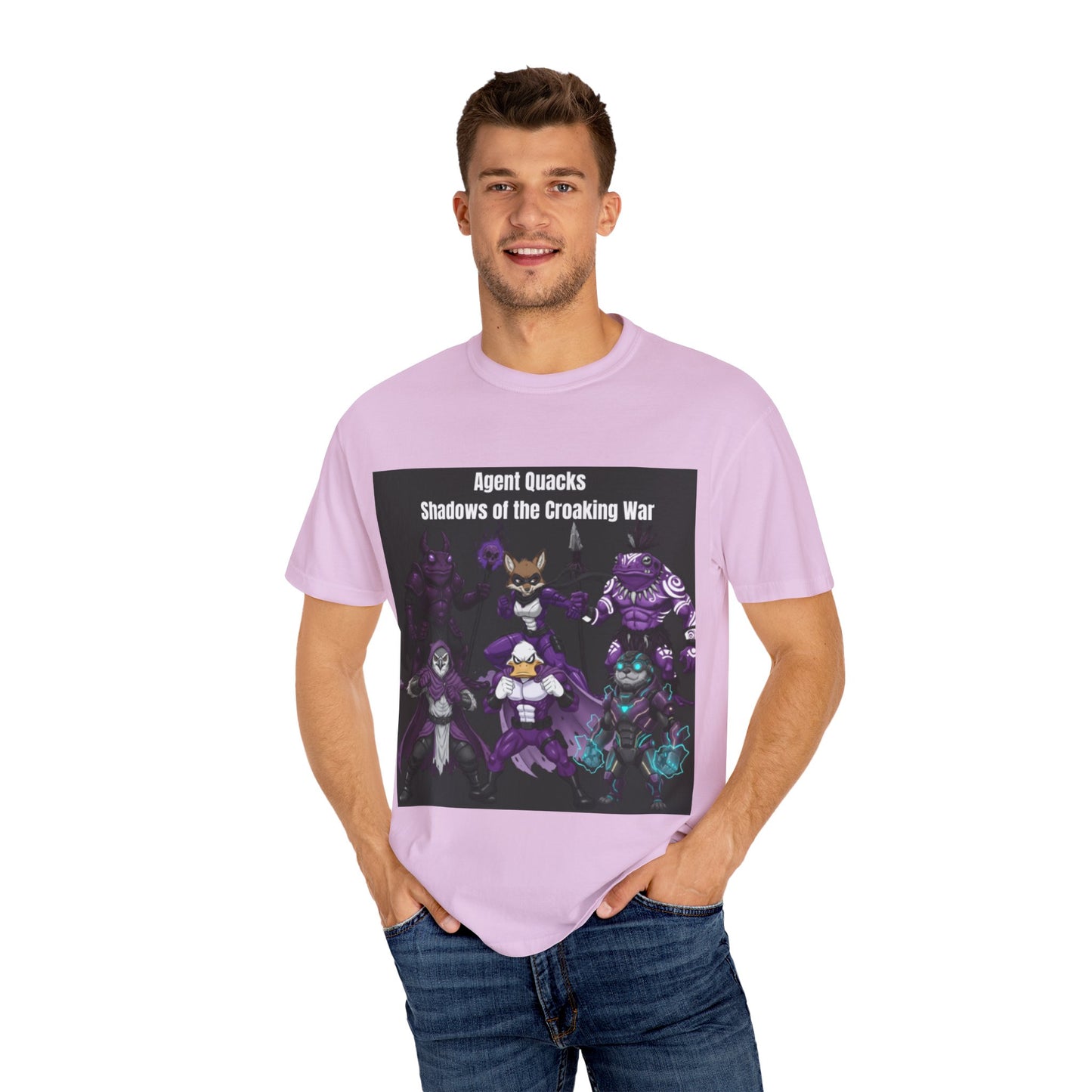 Agent Quacks – Shadows of the Croaking War | Unisex Garment-Dyed T-Shirt