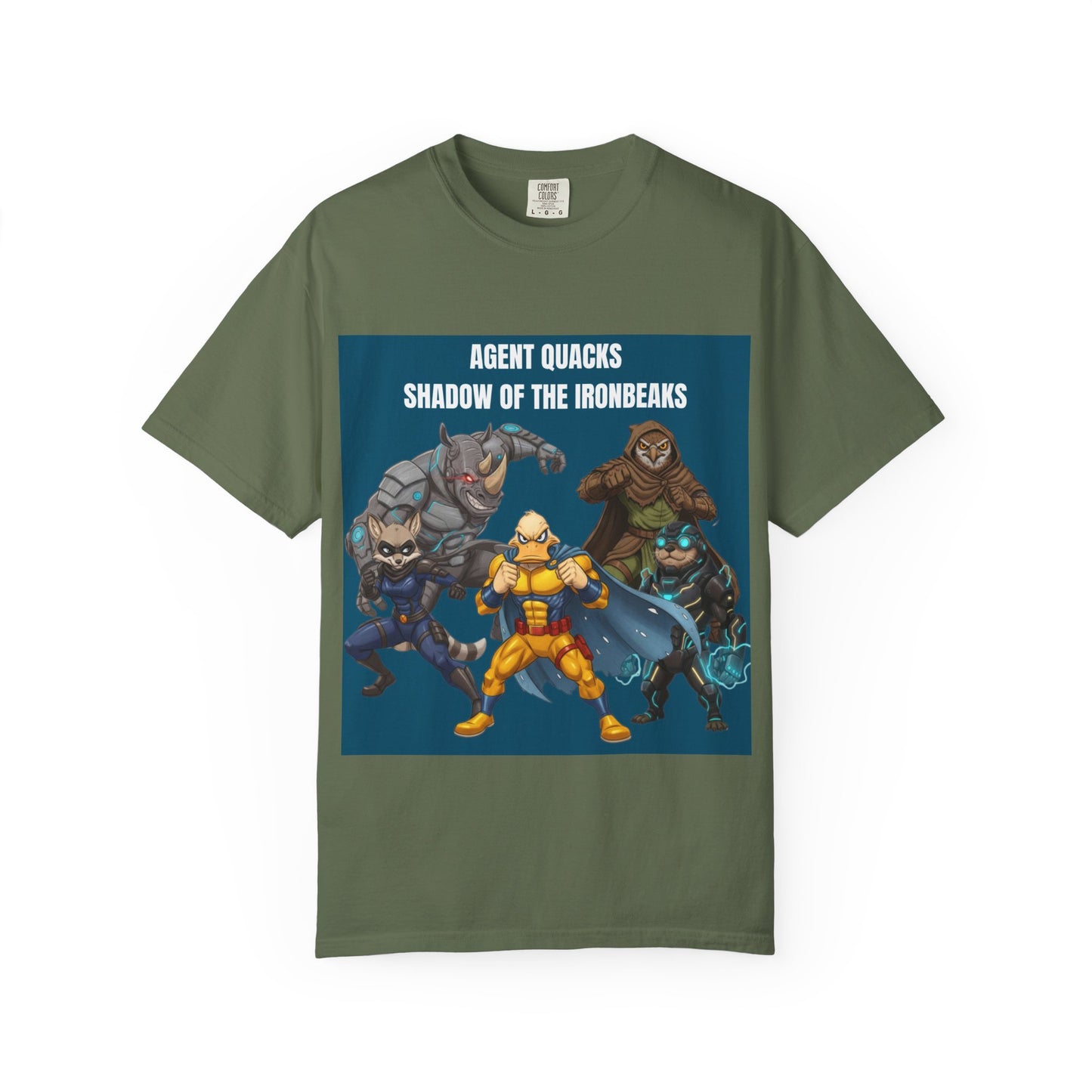 Agent Quacks – Shadow of the Iron Beaks | Unisex Garment-Dyed T-Shirt