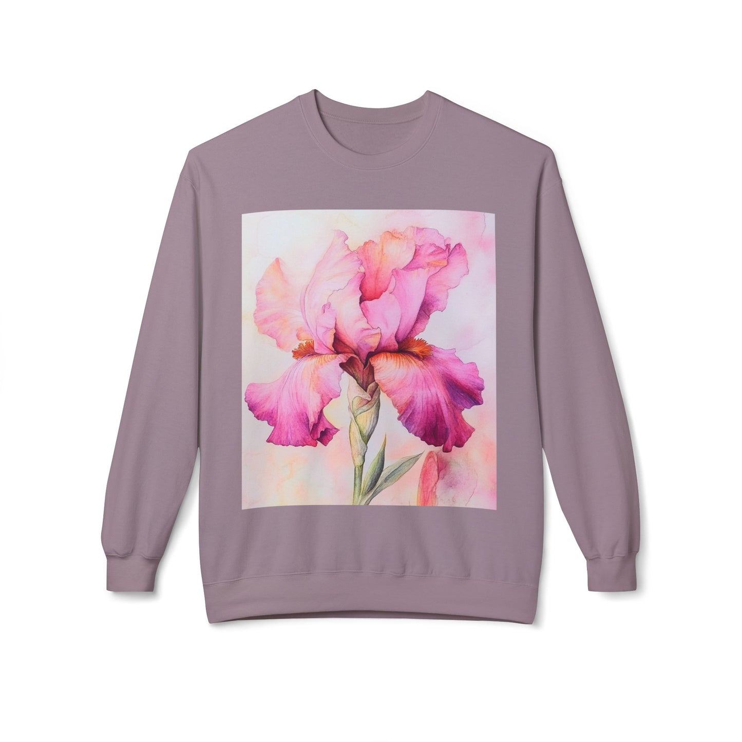 Floral Print Crewneck Sweatshirt, Cozy Sweatshirt, Spring Fashion, Gift for Her, Casual Outfit, Comfortable Fleece