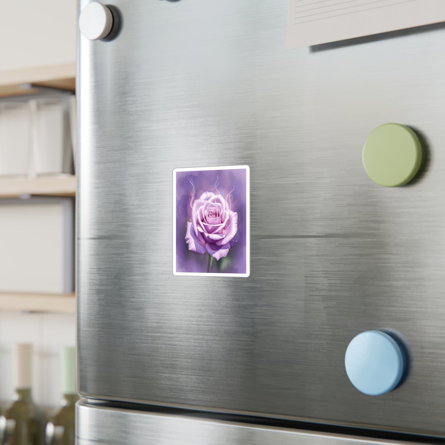 Purple Rose Kiss-Cut Vinyl Decals