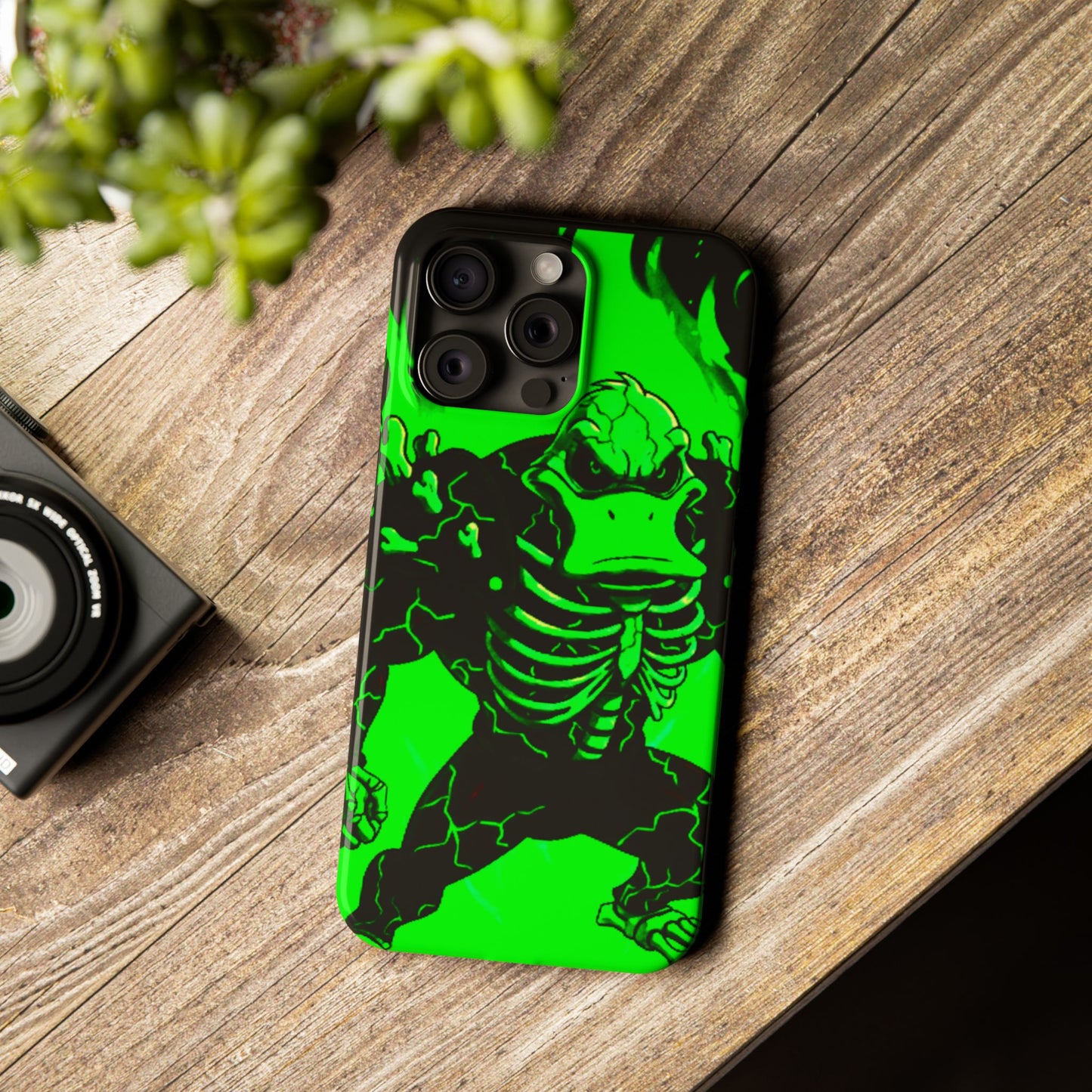Halloween Agent Quacks Series Slim Phone Cases - Skeleton Quacks Design