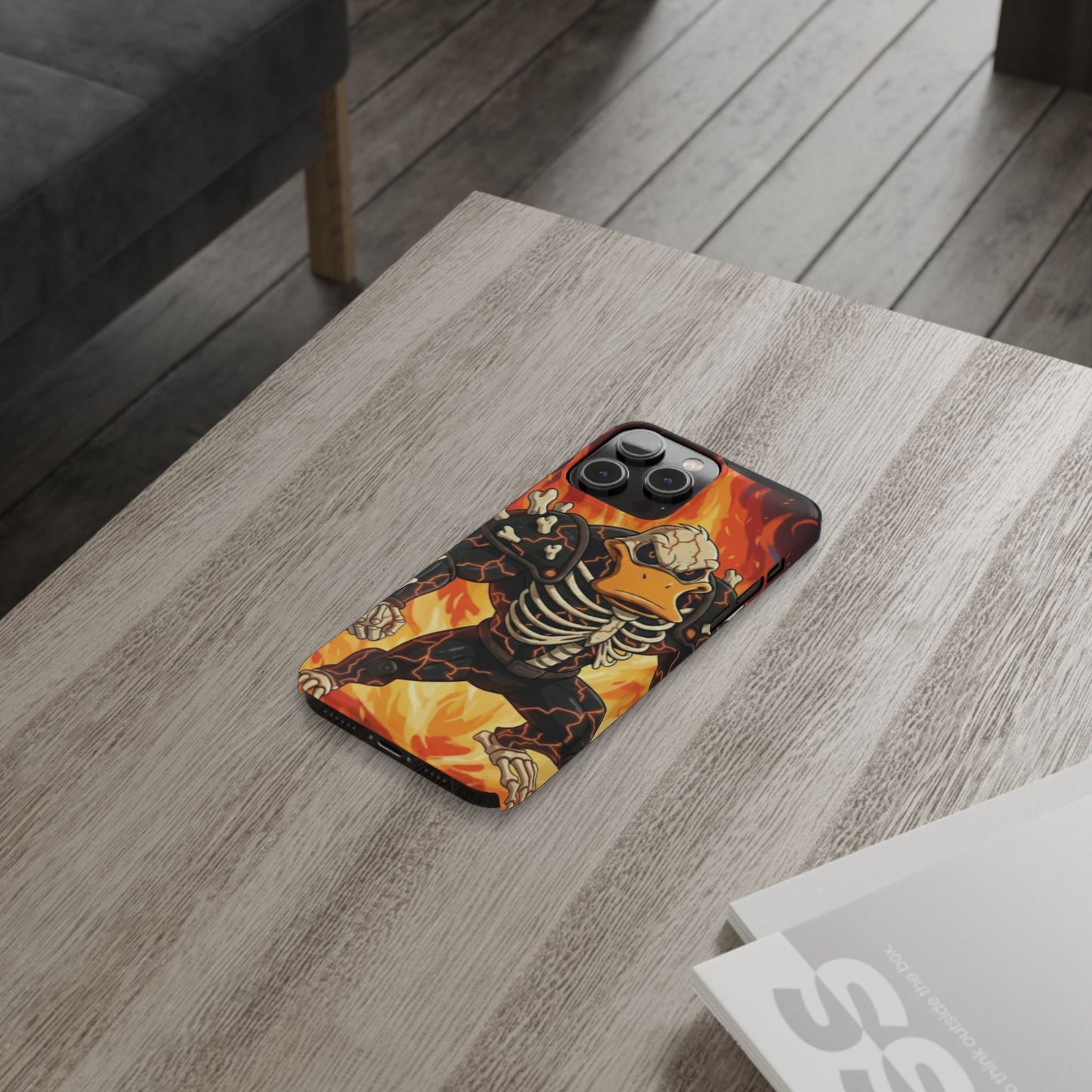 Halloween Agent Quacks Series Slim Phone Cases - Skeleton Quacks Design