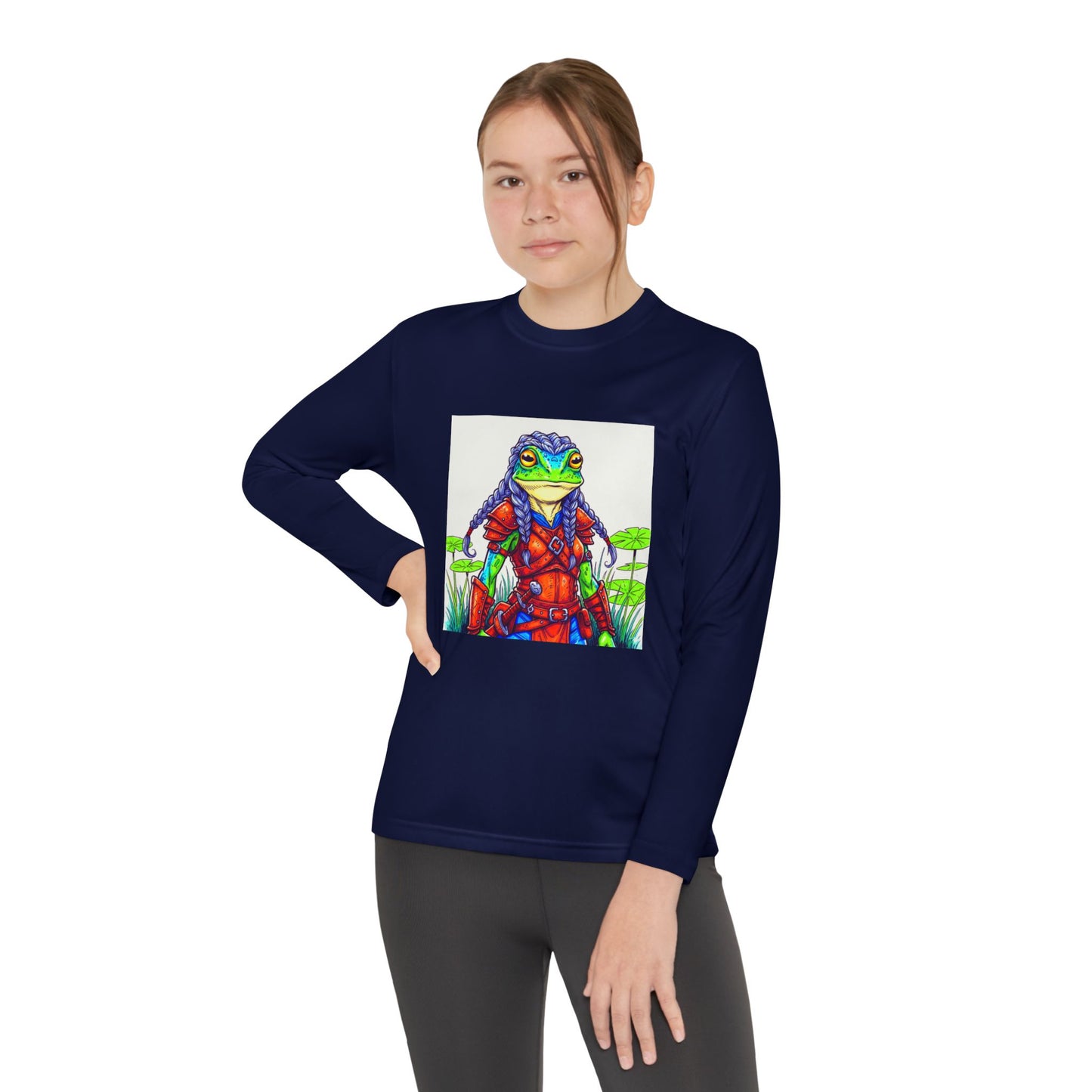 Agent Quacks Series Youth Long Sleeve Competitor Tee - Sarella Design