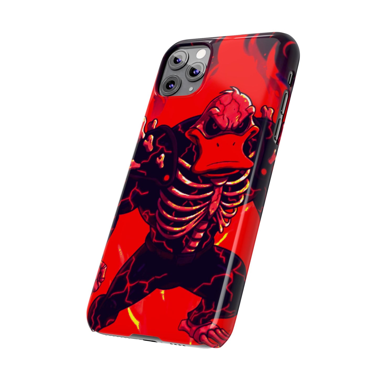 Halloween Agent Quacks Series Slim Phone Cases - Skeleton Quacks Design
