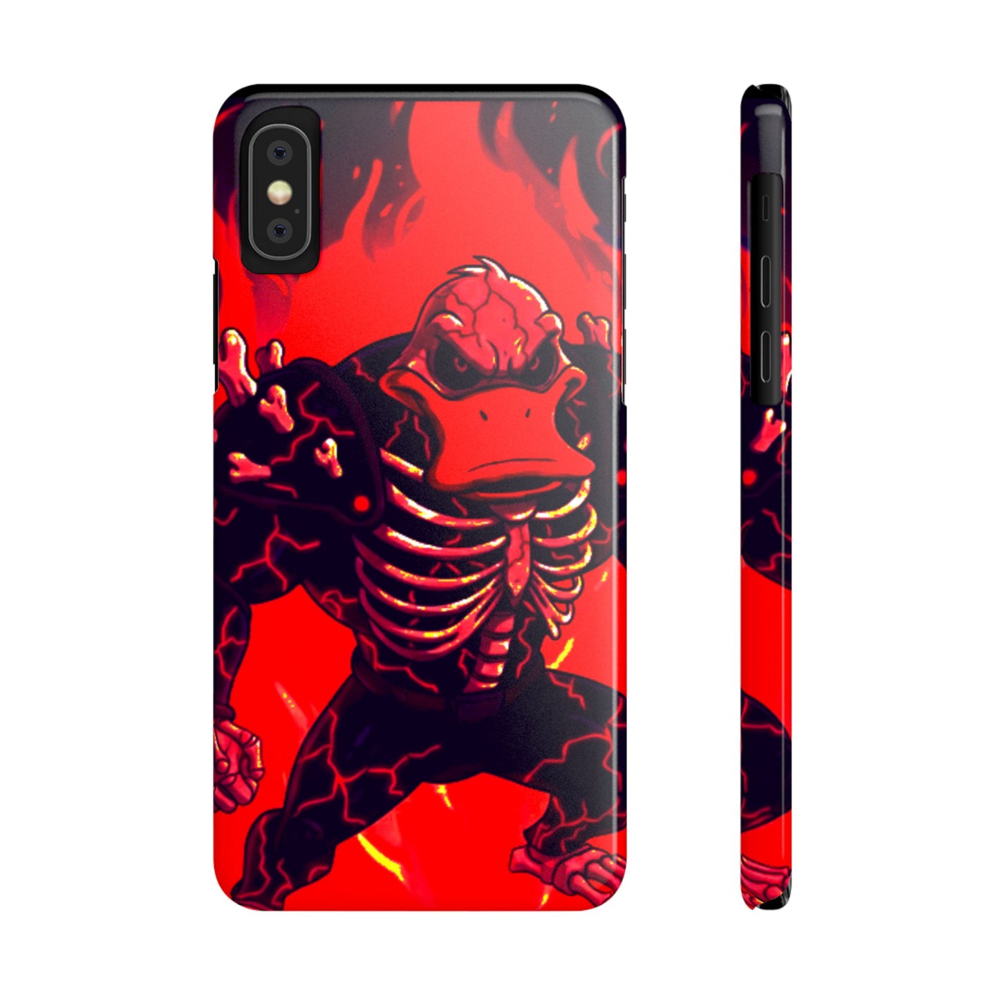Halloween Agent Quacks Series Slim Phone Cases - Skeleton Quacks Design