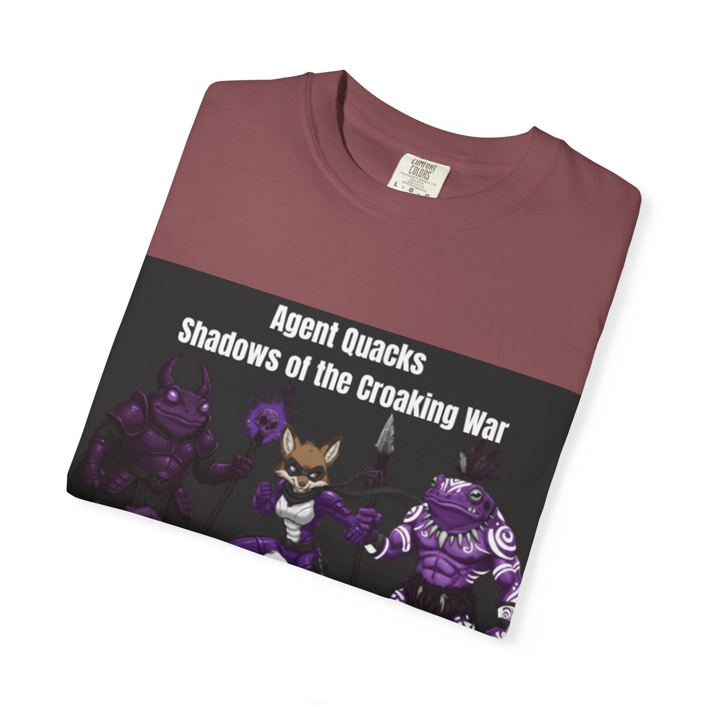 Agent Quacks – Shadows of the Croaking War | Unisex Garment-Dyed T-Shirt