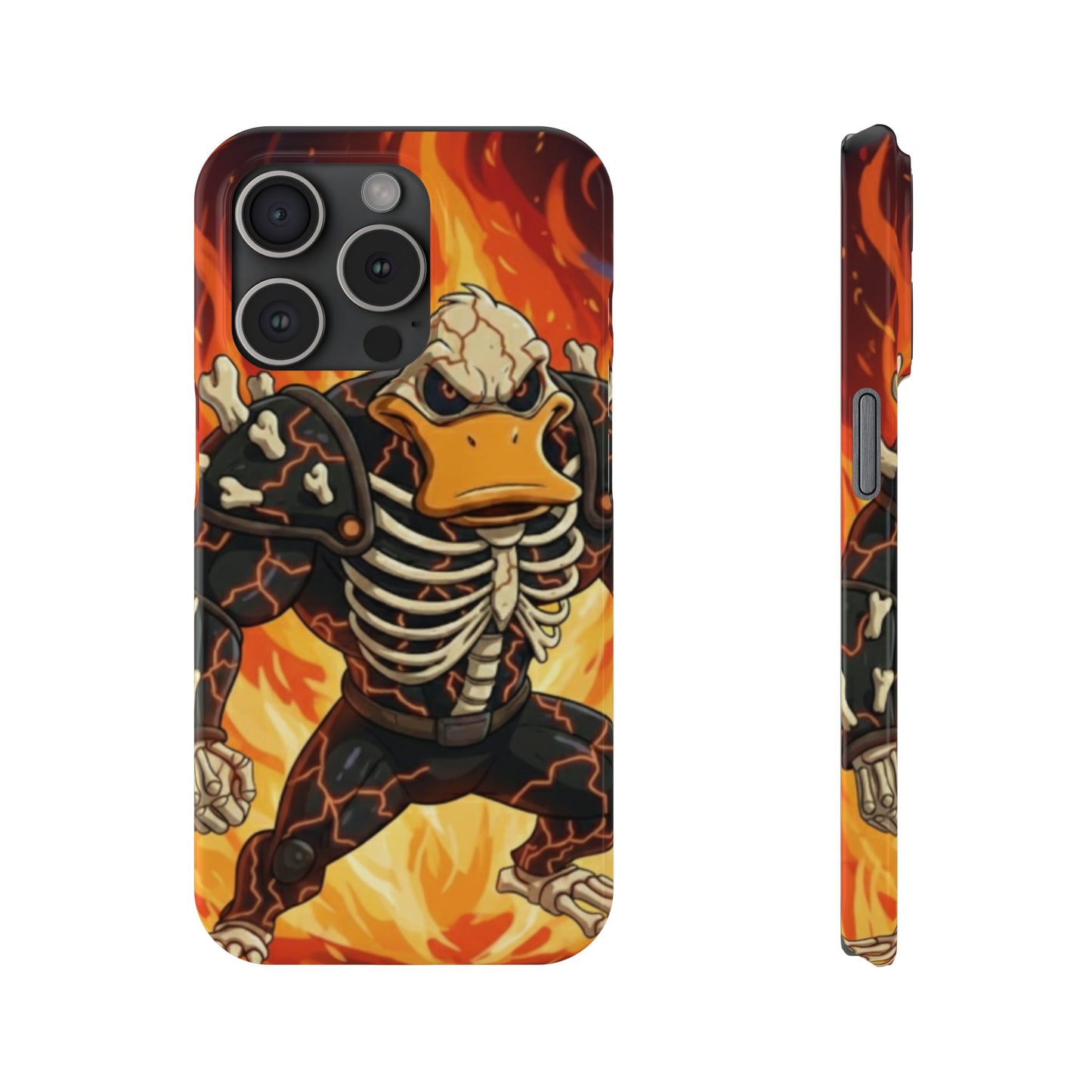 Halloween Agent Quacks Series Slim Phone Cases - Skeleton Quacks Design