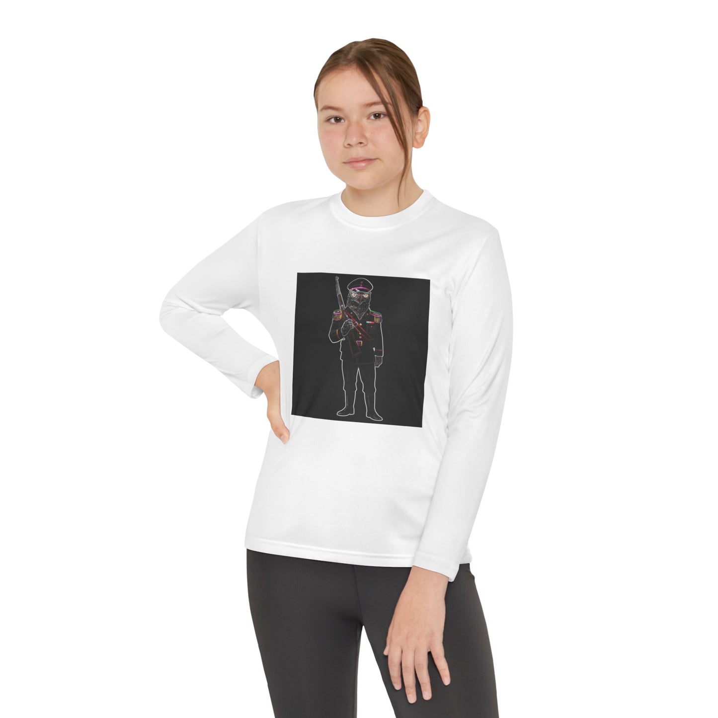 Agent Quacks Series Youth Long Sleeve Competitor Tee - General Talon Design