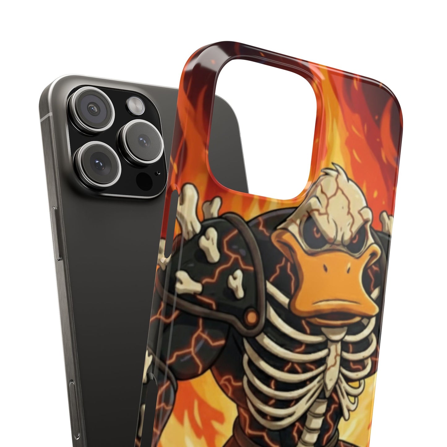 Halloween Agent Quacks Series Slim Phone Cases - Skeleton Quacks Design