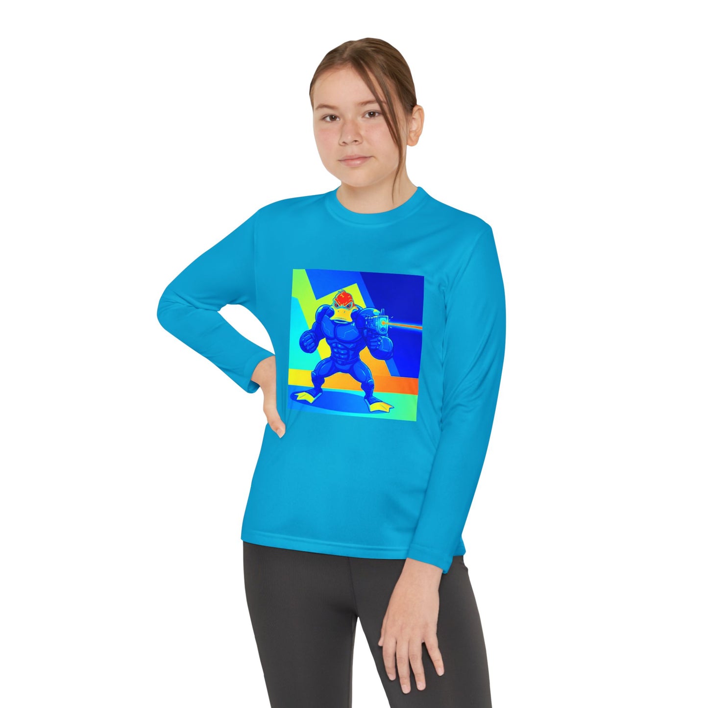 Agent Quacks Series Youth Long Sleeve Competitor Tee - Quacks Design