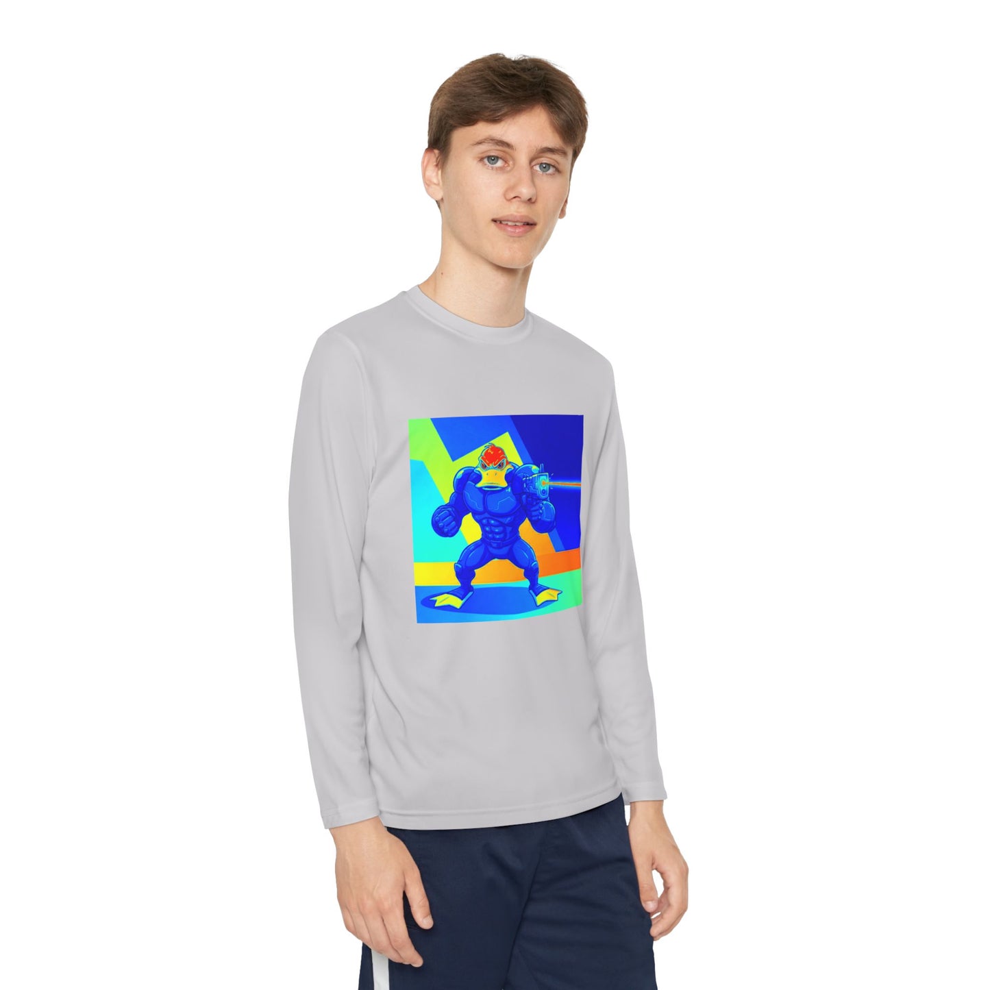 Agent Quacks Series Youth Long Sleeve Competitor Tee - Quacks Design