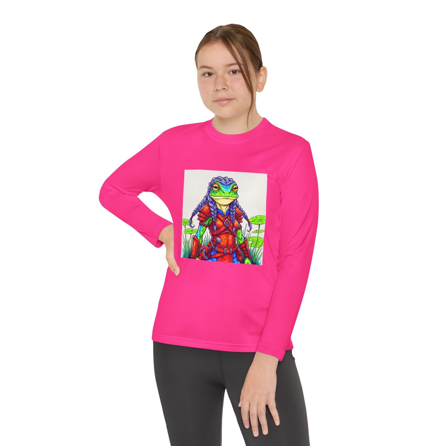 Agent Quacks Series Youth Long Sleeve Competitor Tee - Sarella Design