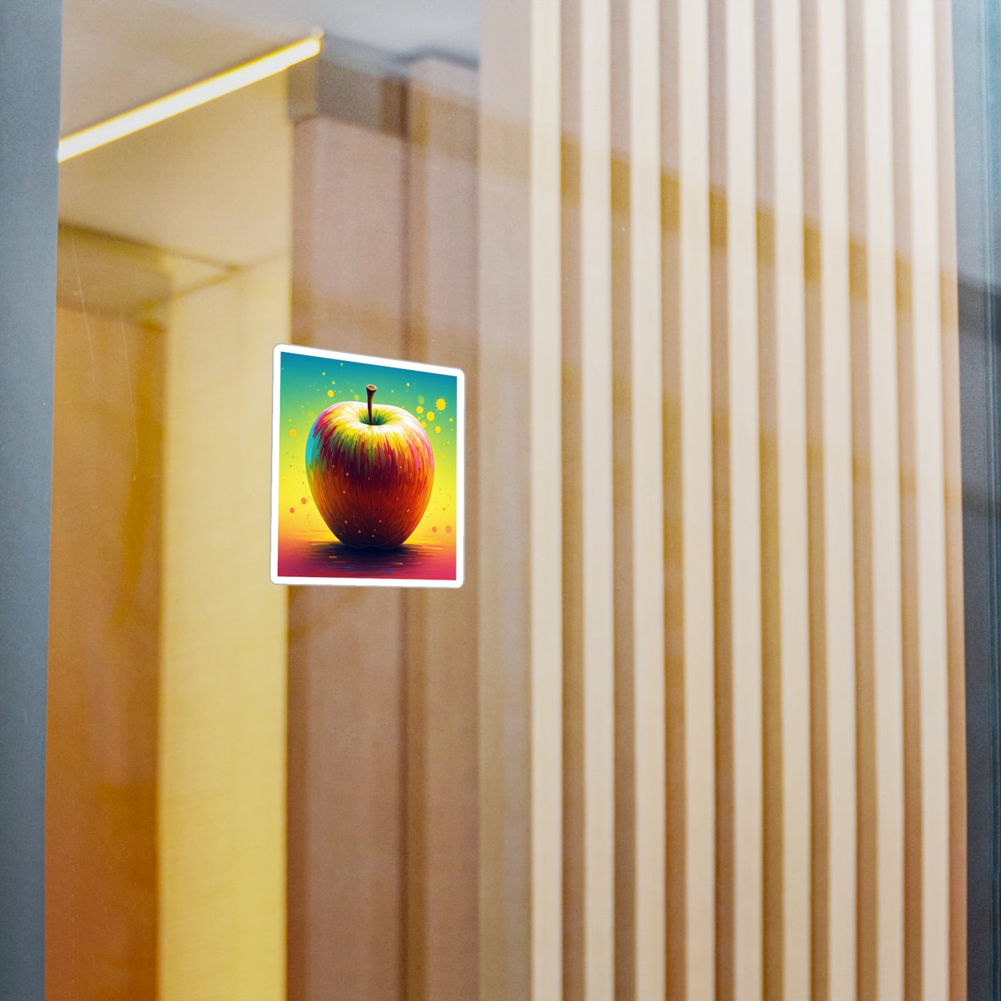 Vibrant Apple Kiss-Cut Vinyl Decals