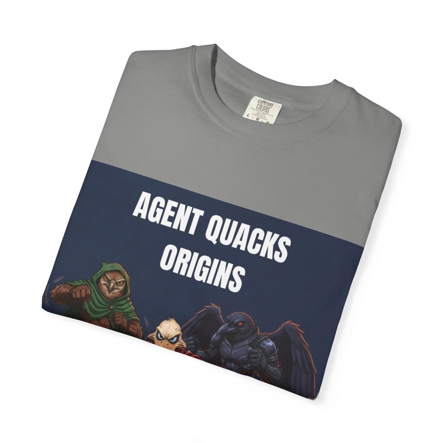 Agent Quacks – Origins | Unisex Garment-Dyed T-Shirt