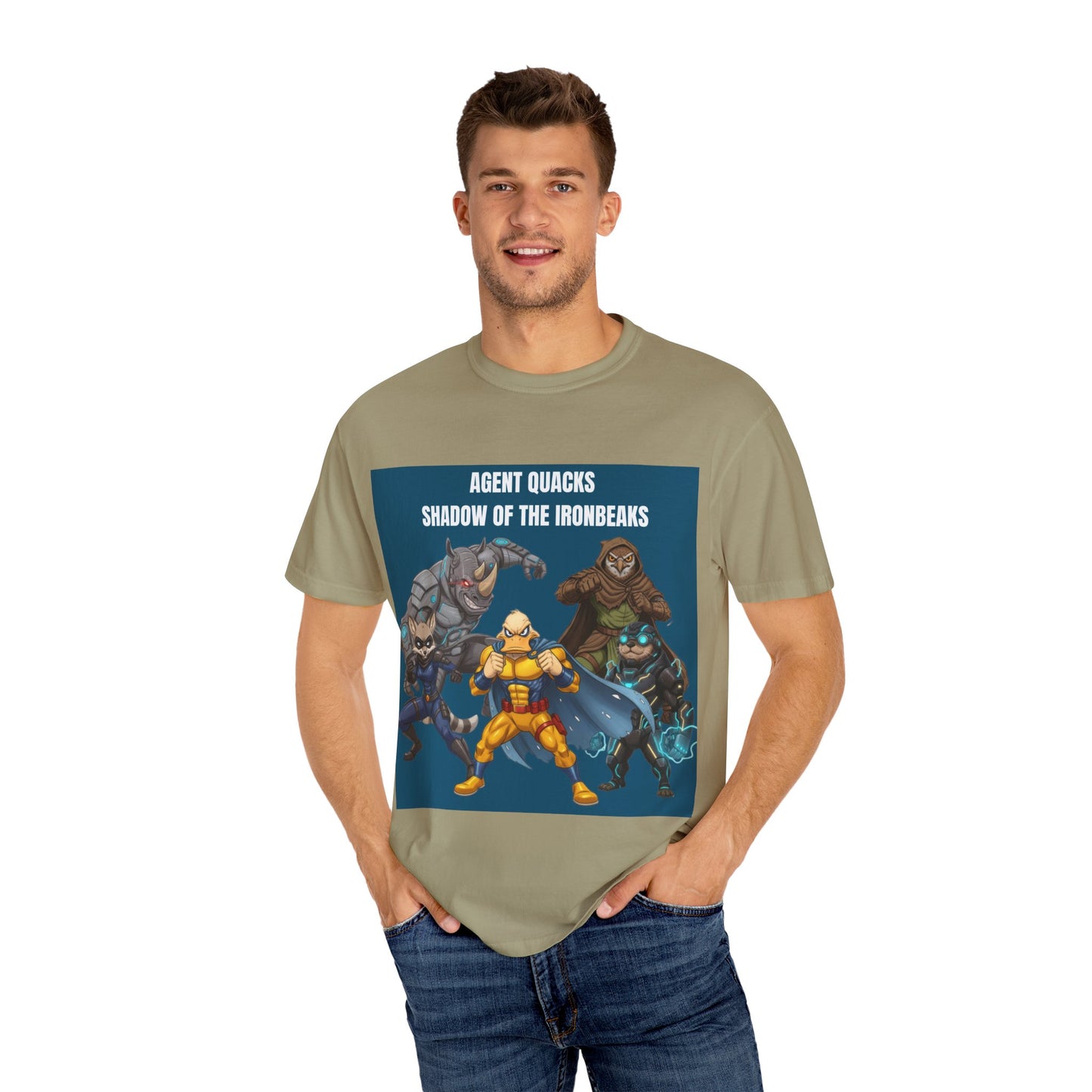 Agent Quacks – Shadow of the Iron Beaks | Unisex Garment-Dyed T-Shirt