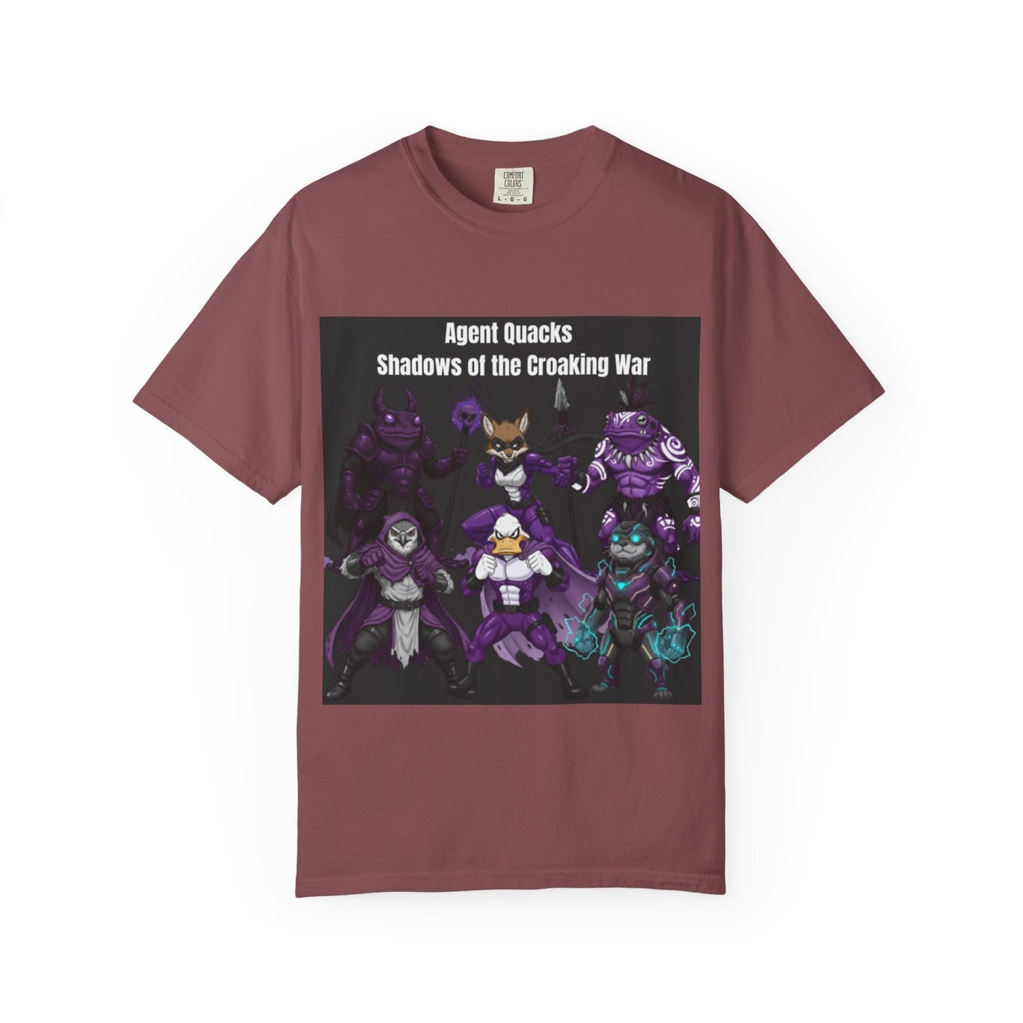 Agent Quacks – Shadows of the Croaking War | Unisex Garment-Dyed T-Shirt