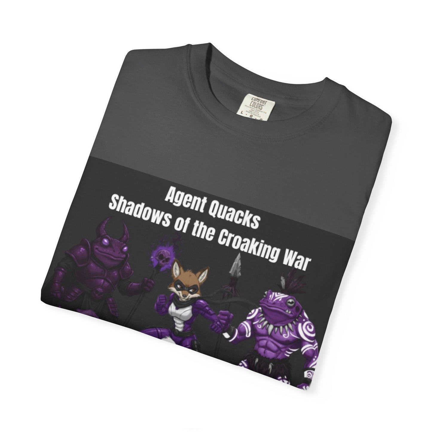 Agent Quacks – Shadows of the Croaking War | Unisex Garment-Dyed T-Shirt
