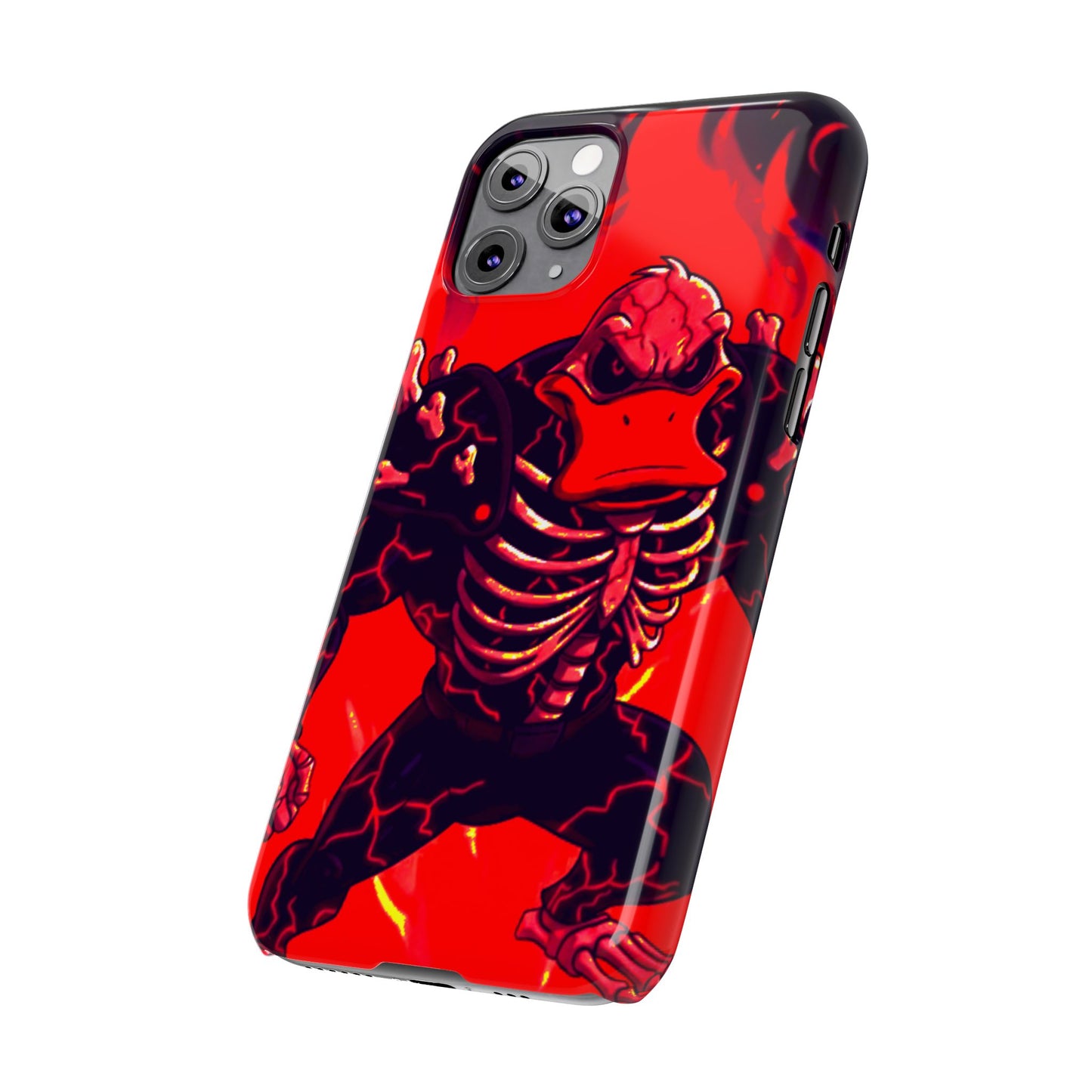 Halloween Agent Quacks Series Slim Phone Cases - Skeleton Quacks Design