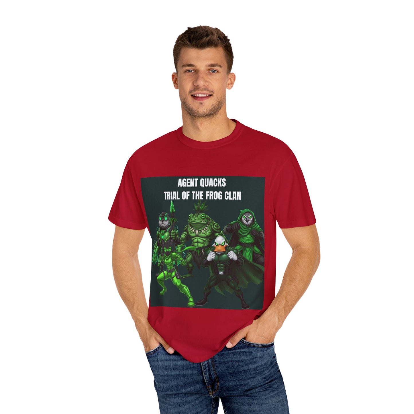 Agent Quacks – The Trial of the Frog Clan | Unisex Garment-Dyed T-Shirt