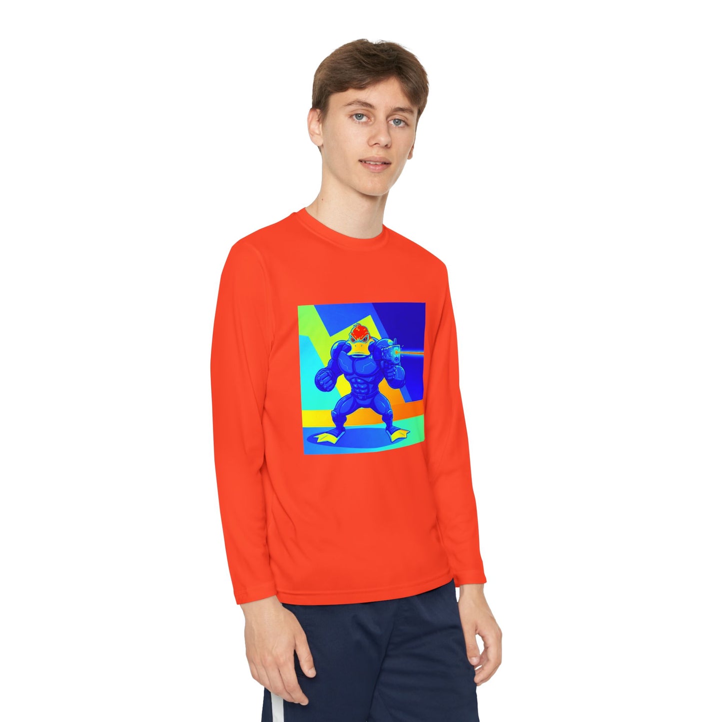 Agent Quacks Series Youth Long Sleeve Competitor Tee - Quacks Design