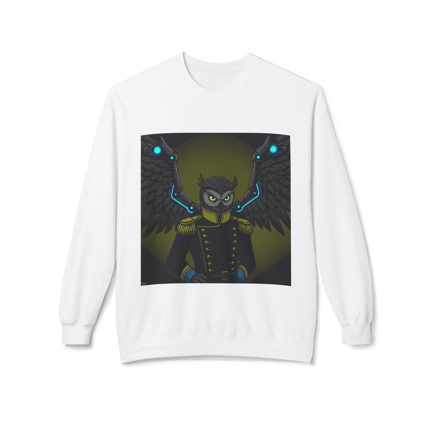 Agent Quacks Series Unisex Midweight Softstyle Fleece Crewneck Sweatshirt - General Onyx Design