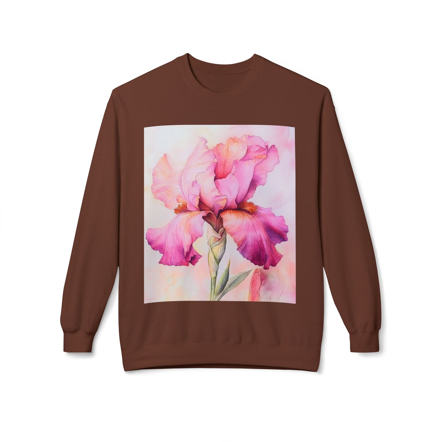 Floral Print Crewneck Sweatshirt, Cozy Sweatshirt, Spring Fashion, Gift for Her, Casual Outfit, Comfortable Fleece