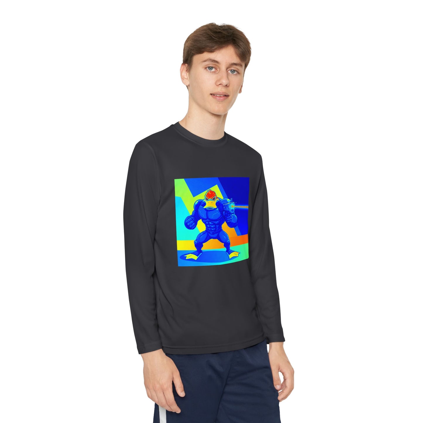 Agent Quacks Series Youth Long Sleeve Competitor Tee - Quacks Design