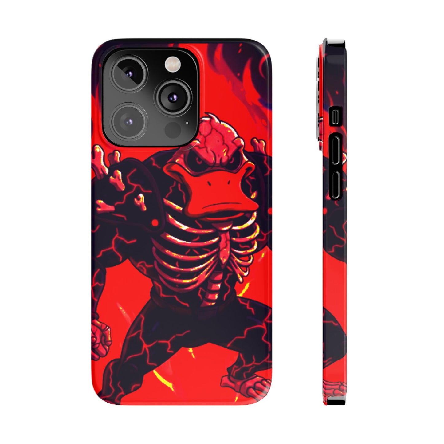Halloween Agent Quacks Series Slim Phone Cases - Skeleton Quacks Design