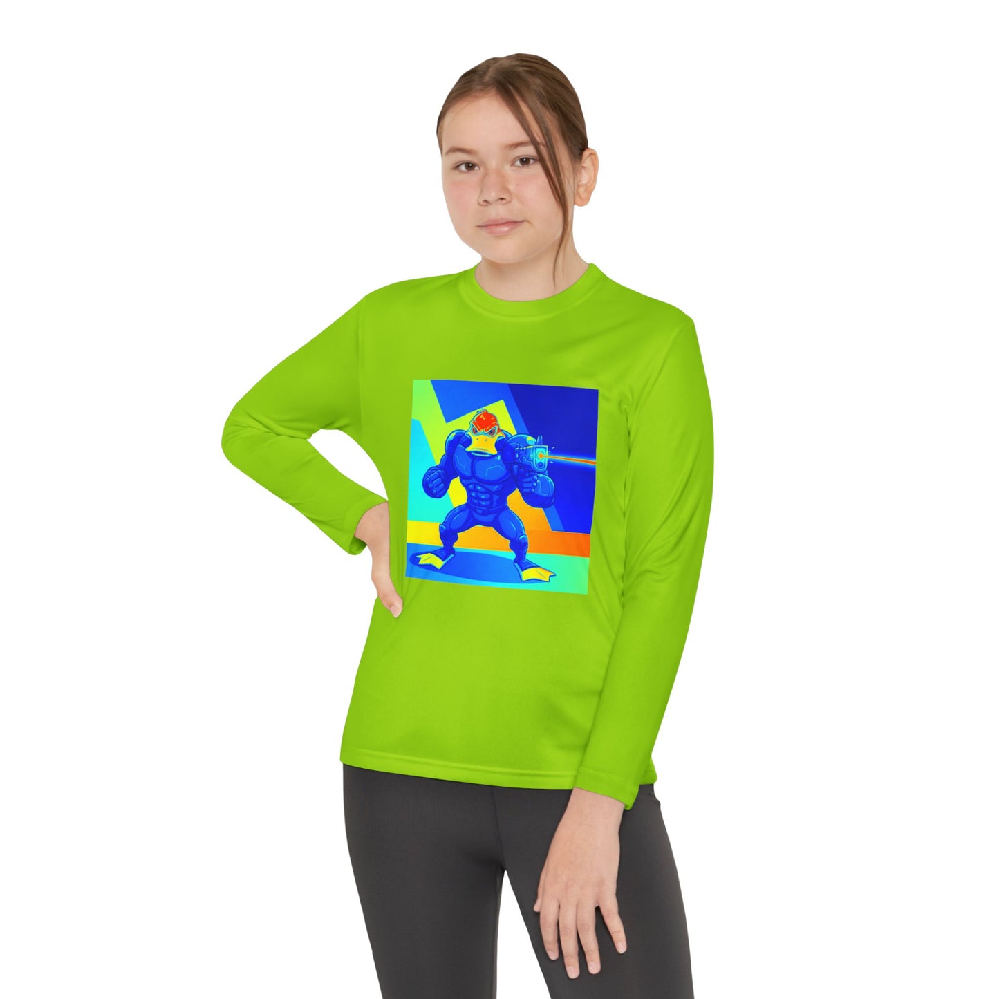 Agent Quacks Series Youth Long Sleeve Competitor Tee - Quacks Design