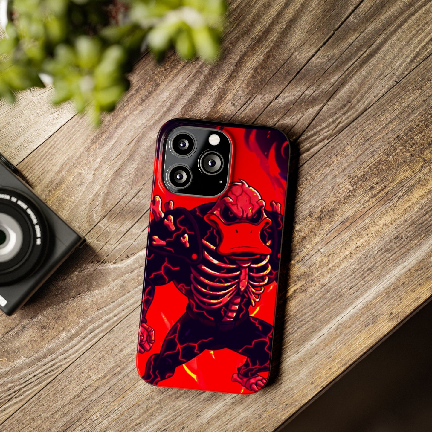 Halloween Agent Quacks Series Slim Phone Cases - Skeleton Quacks Design