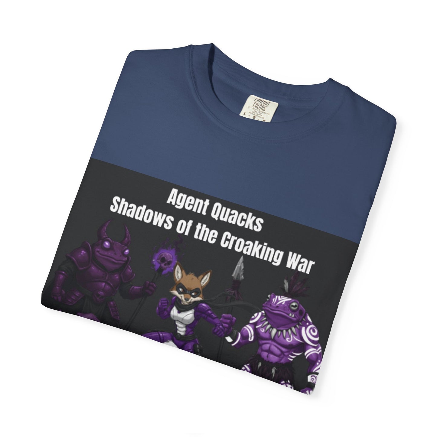 Agent Quacks – Shadows of the Croaking War | Unisex Garment-Dyed T-Shirt