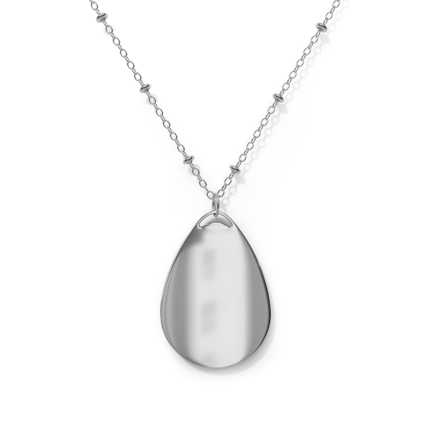 Spiderweb Oval Necklace
