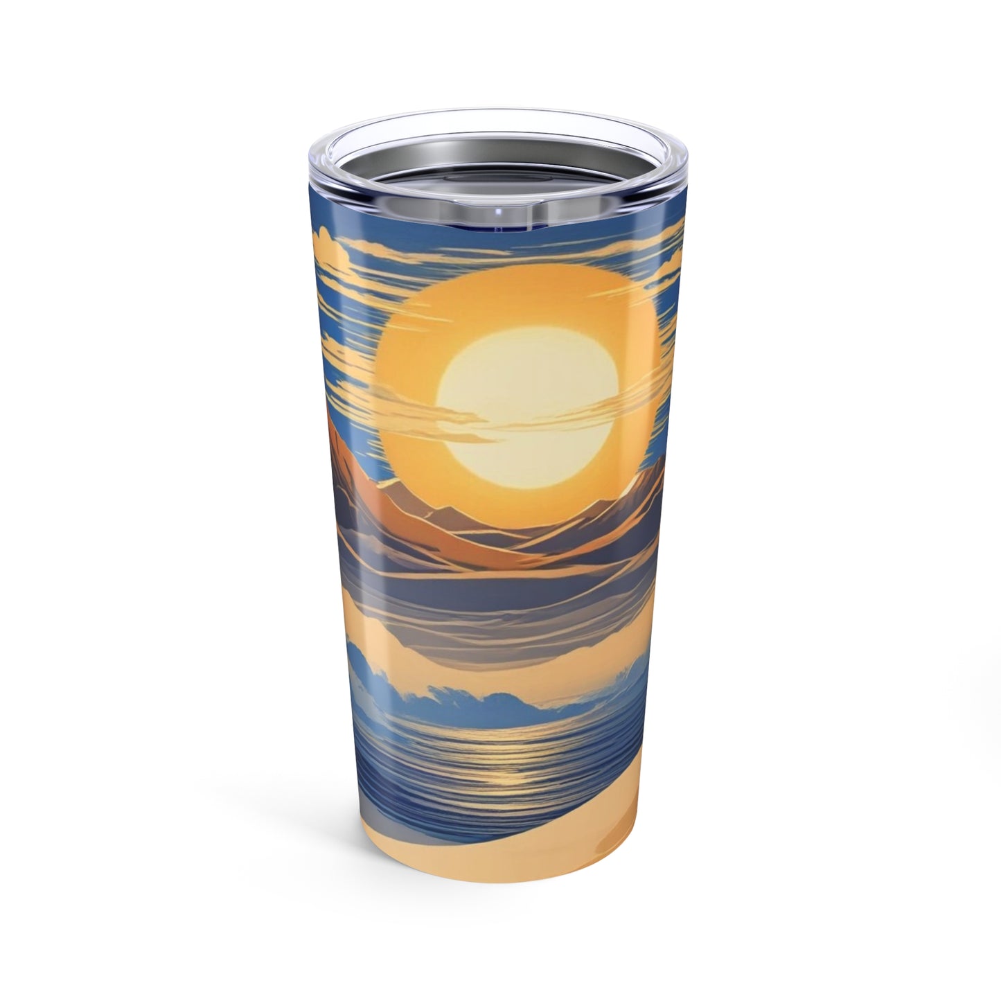 Scenic Landscape Tumbler 20oz - Ideal for Travel, Outdoor Adventures, Beach Days, Gift for Nature Lovers, Eco-Friendly Drinkware