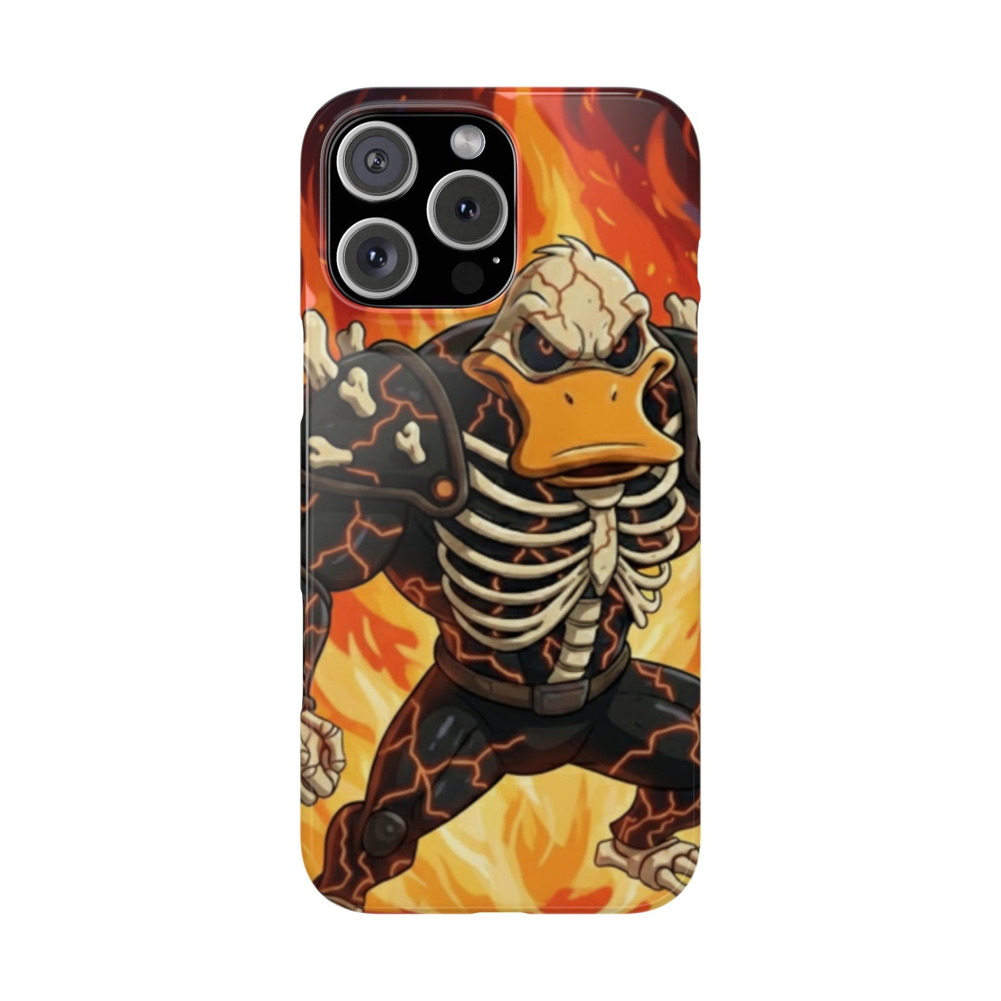 Halloween Agent Quacks Series Slim Phone Cases - Skeleton Quacks Design