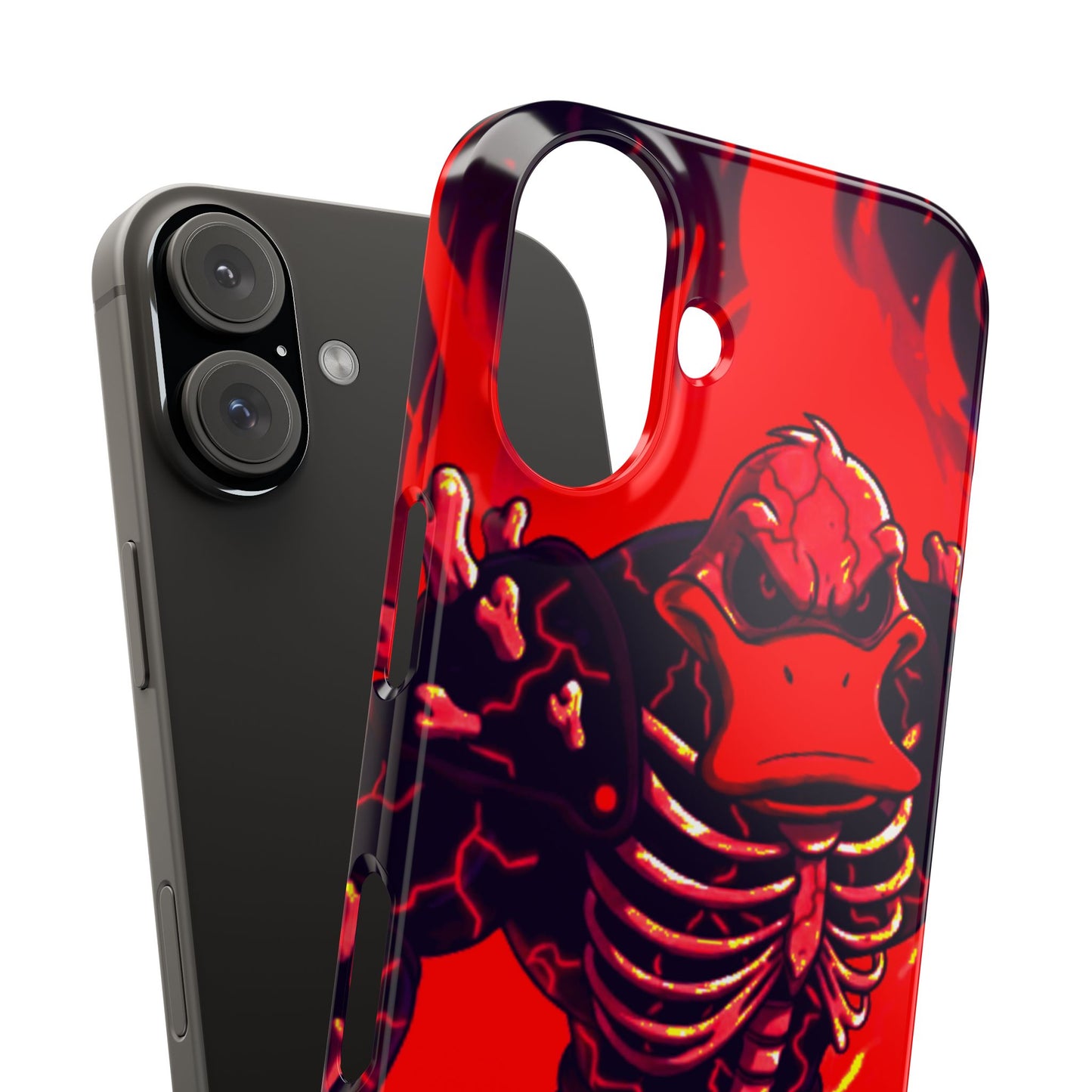 Halloween Agent Quacks Series Slim Phone Cases - Skeleton Quacks Design