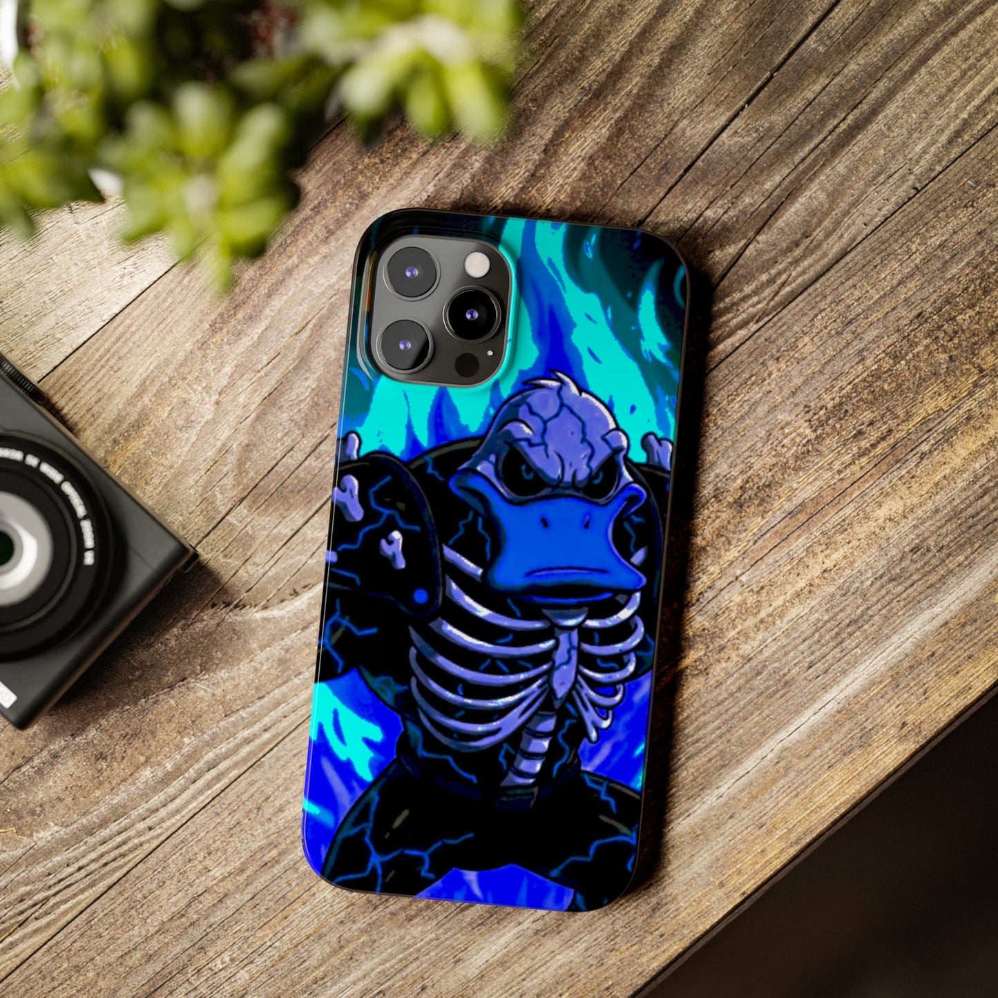 Halloween Agent Quacks Series Slim Phone Cases - Skeleton Quacks Design