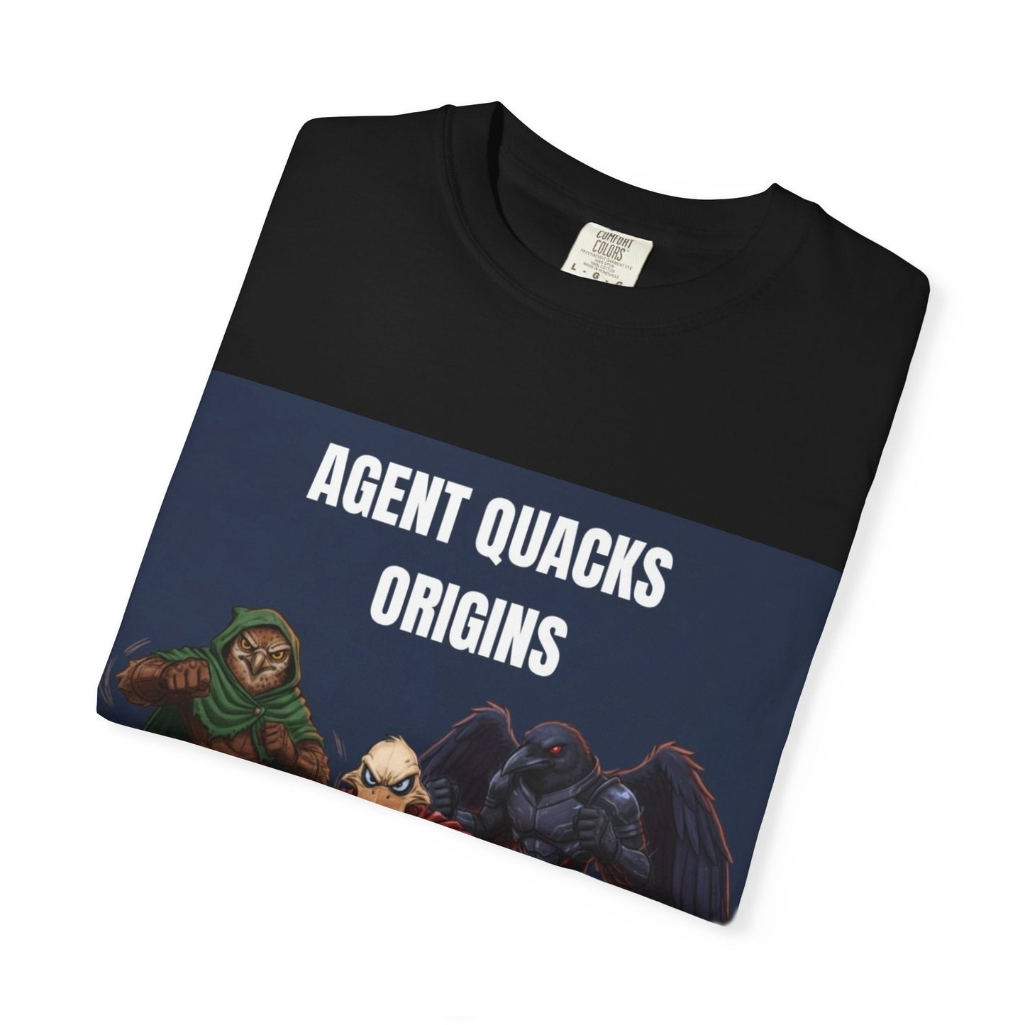 Agent Quacks – Origins | Unisex Garment-Dyed T-Shirt