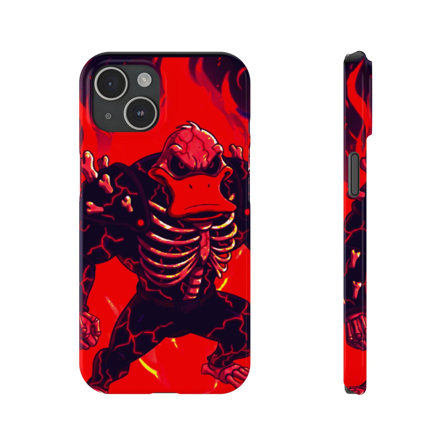 Halloween Agent Quacks Series Slim Phone Cases - Skeleton Quacks Design