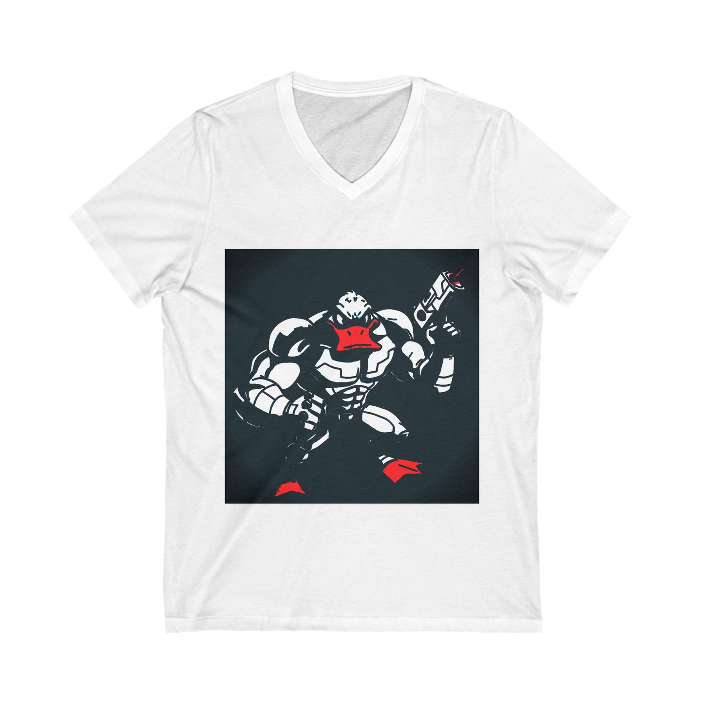 Agent Quacks Series Unisex Jersey Short Sleeve V-Neck Tee - Quacks Design