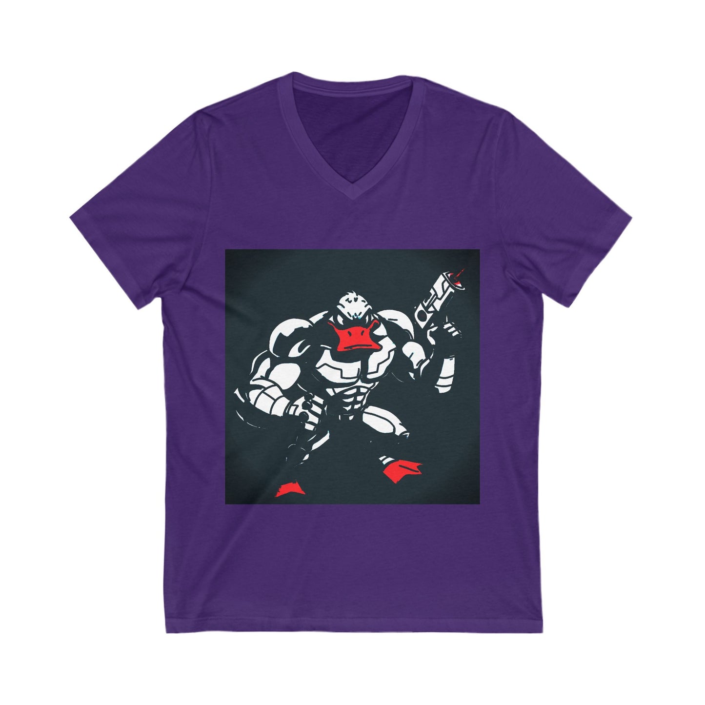 Agent Quacks Series Unisex Jersey Short Sleeve V-Neck Tee - Quacks Design