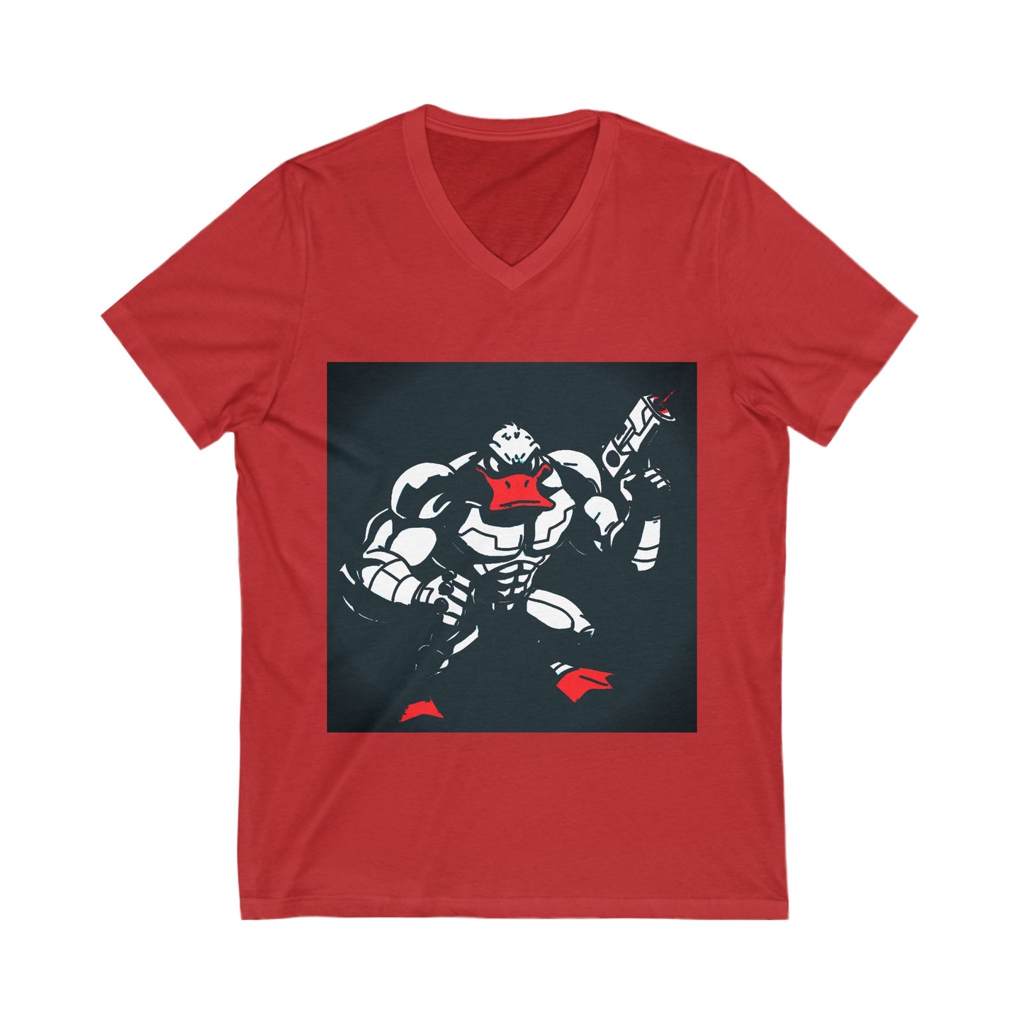 Agent Quacks Series Unisex Jersey Short Sleeve V-Neck Tee - Quacks Design