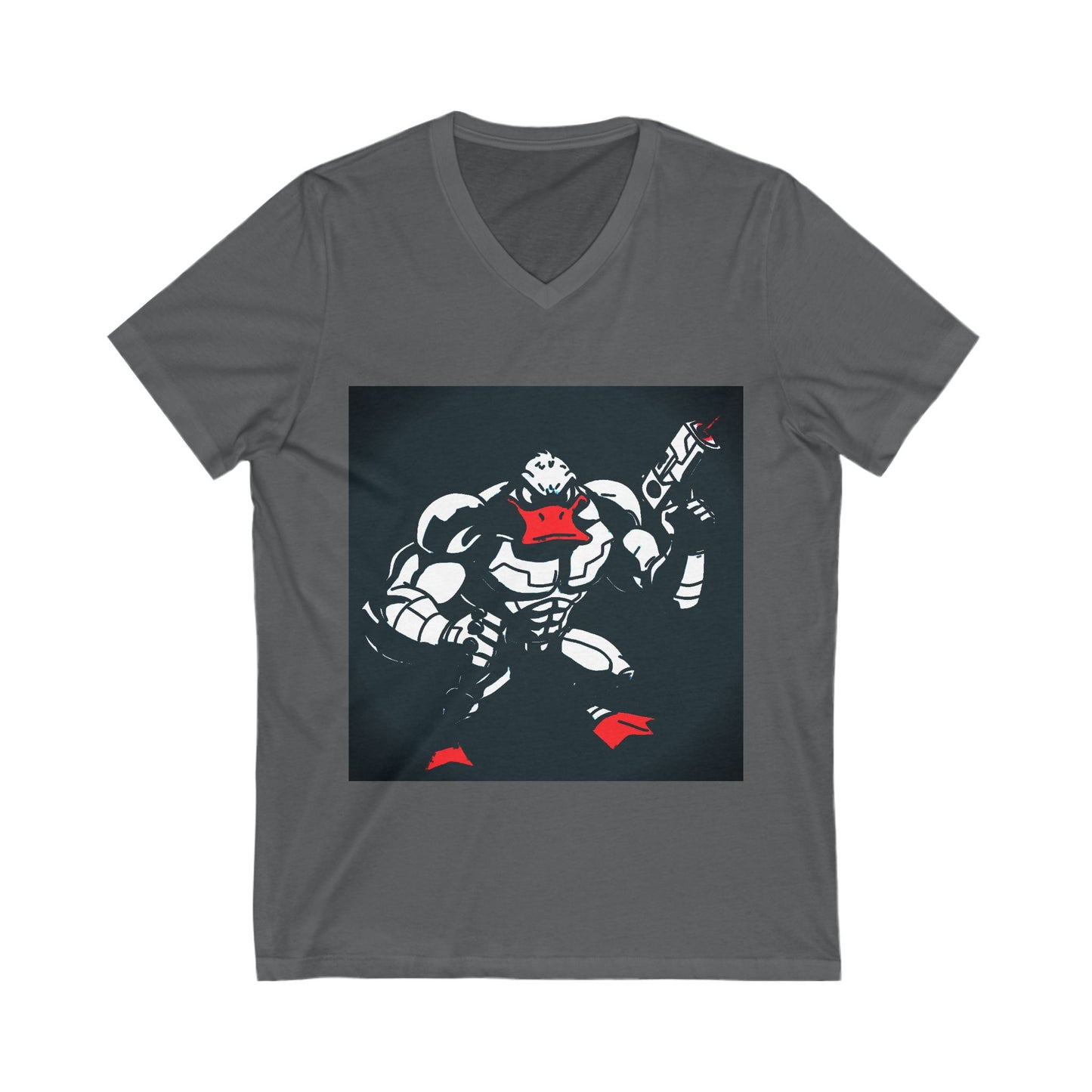 Agent Quacks Series Unisex Jersey Short Sleeve V-Neck Tee - Quacks Design