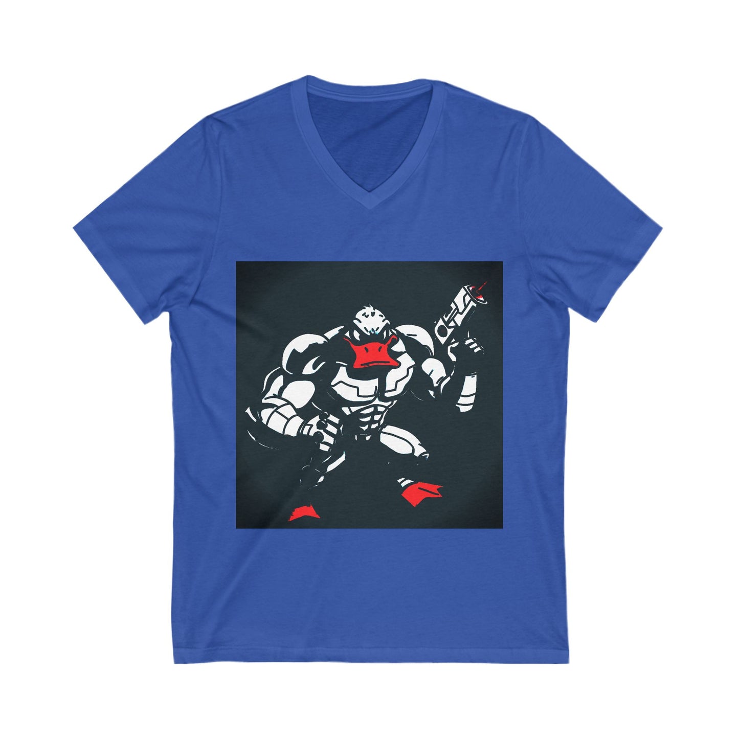Agent Quacks Series Unisex Jersey Short Sleeve V-Neck Tee - Quacks Design