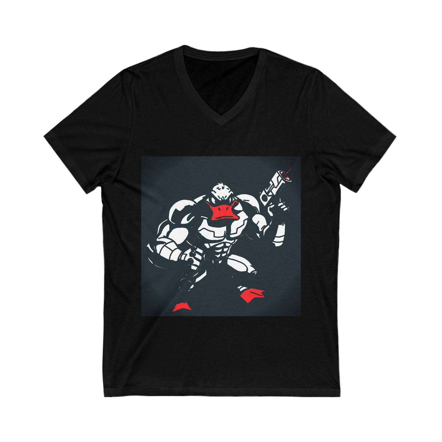 Agent Quacks Series Unisex Jersey Short Sleeve V-Neck Tee - Quacks Design