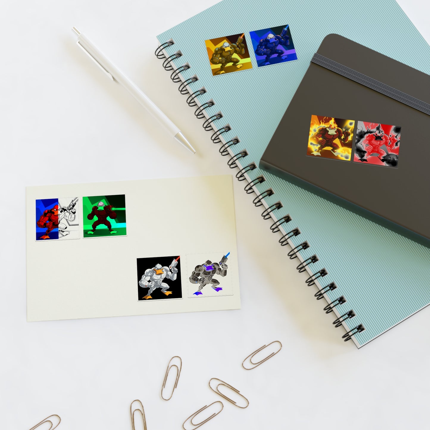 Agent Quacks Series Sticker Sheets - Quacks Design