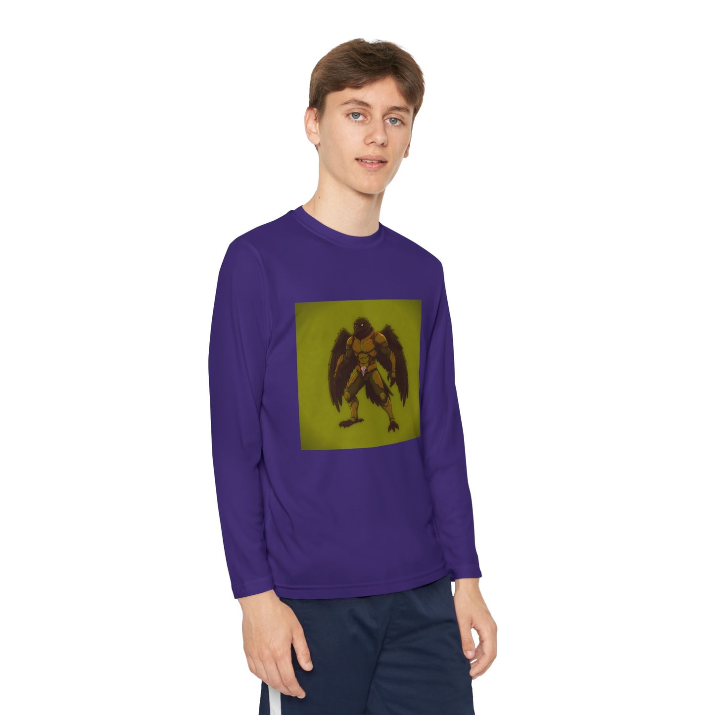 Agent Quacks Series Youth Long Sleeve Competitor Tee - Nightclaw Design