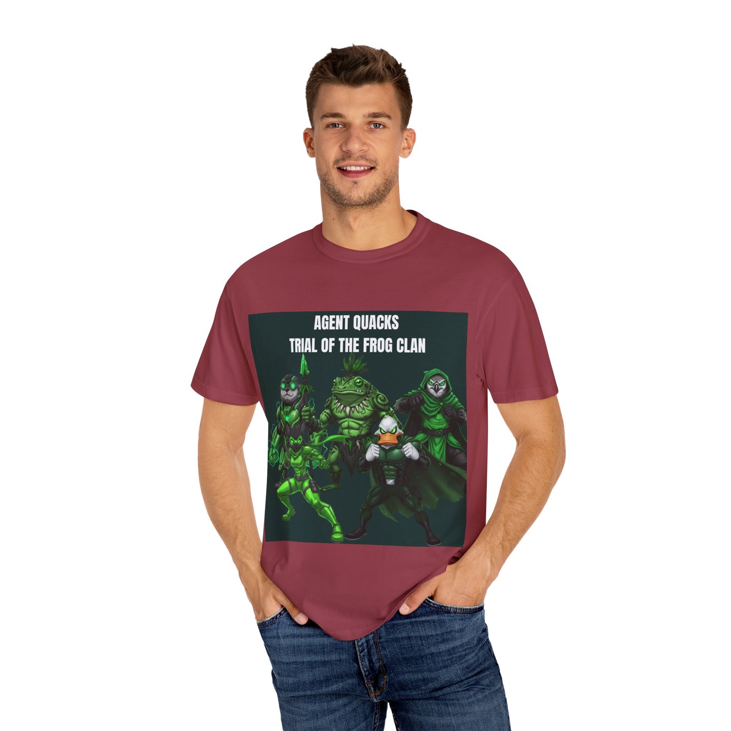 Agent Quacks – The Trial of the Frog Clan | Unisex Garment-Dyed T-Shirt