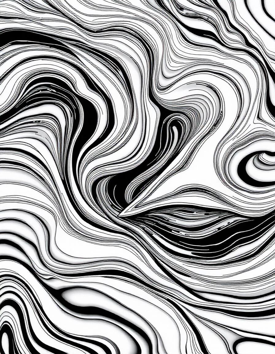 Abstract Art Black & White